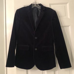 CrewCuts boys 14 navy velvet Ludlow blazer
